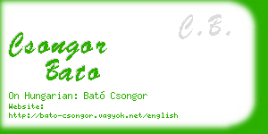 csongor bato business card